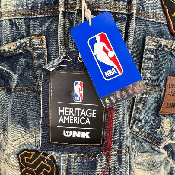 Cleveland Cavaliers UNK NBA Heritage America Denim Vest XL - Picture 6 of 16